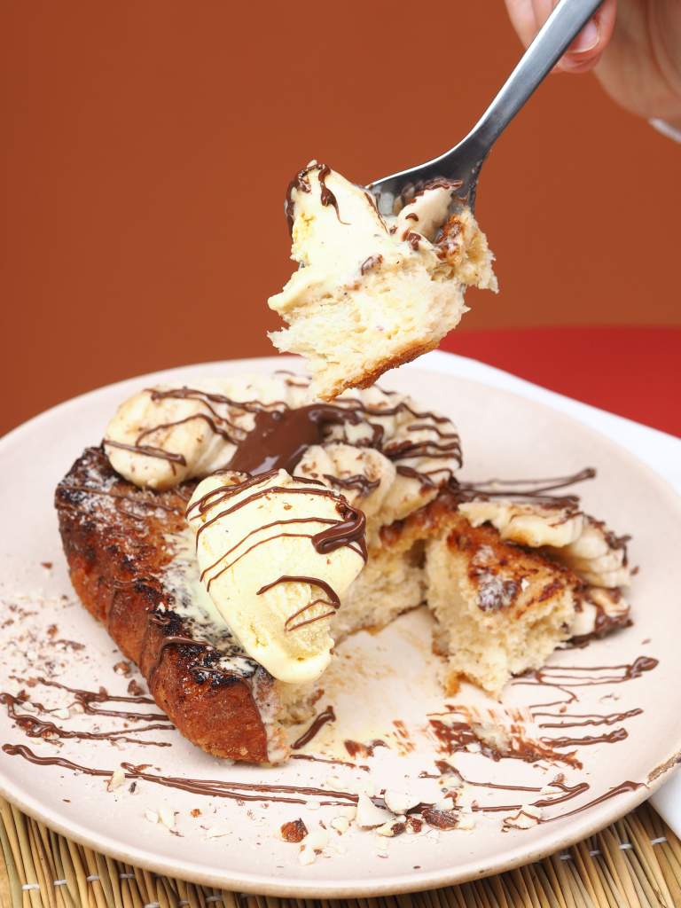 Photographie culinaire brioche perdue chez Contrastes Paris