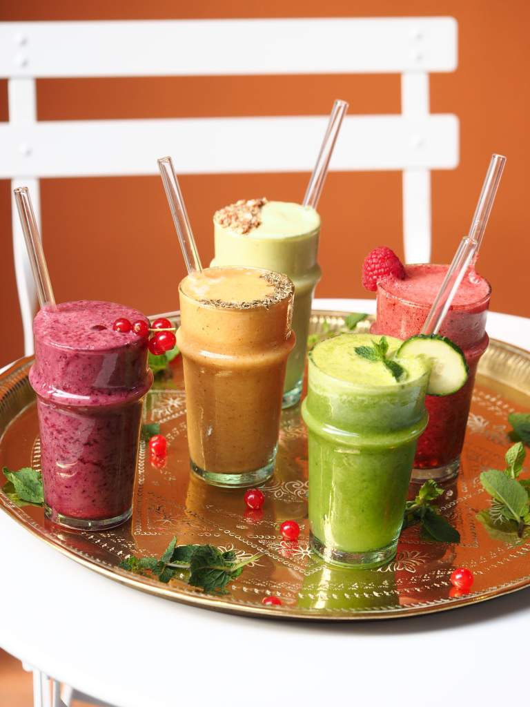 Photographie culinaire des smoothies chez Contrastes Paris