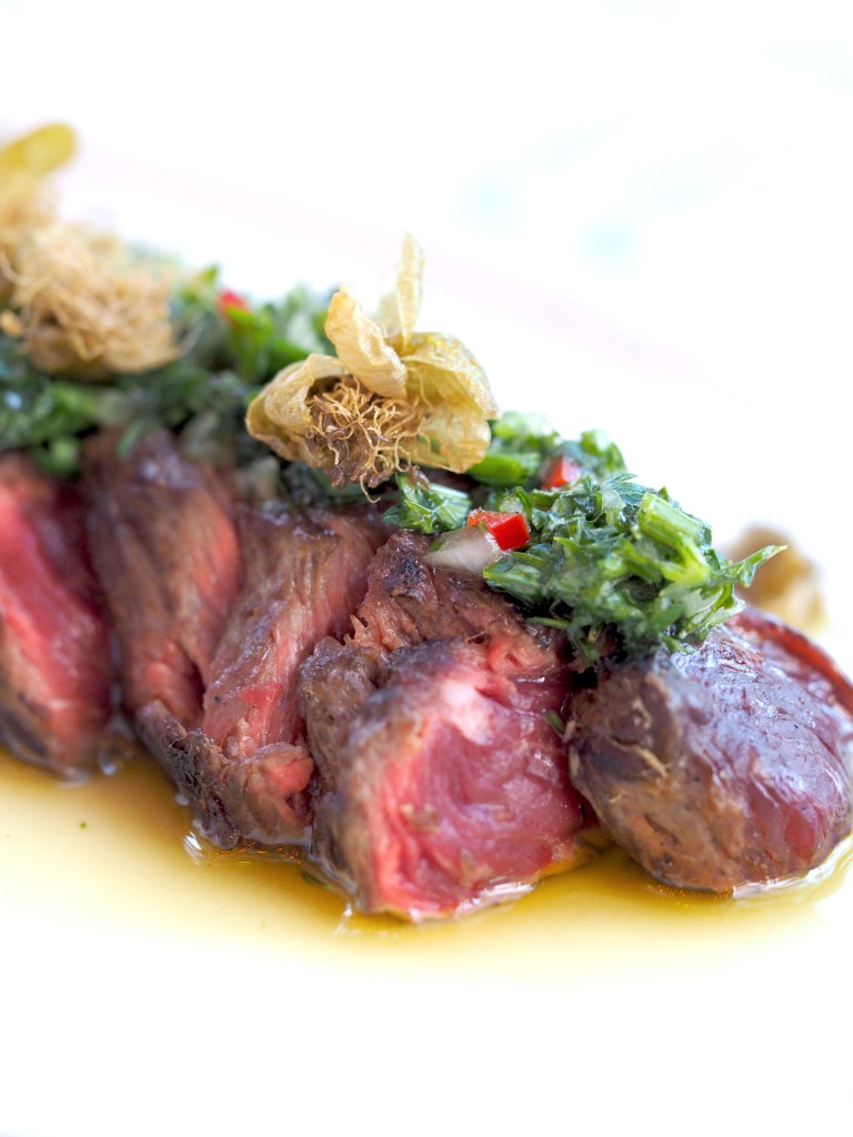onglet de boeuf au restaurant paris pyla, photographie culinaire