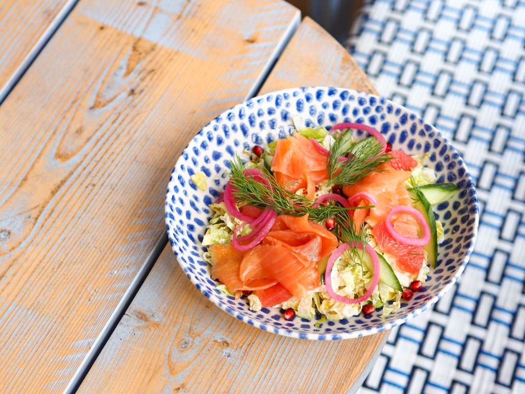salade nordique au restaurant paris pyla, photographie culinaire